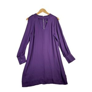 YOINS Yours Inspiration Purple Long Sleeve Dress Size Medium